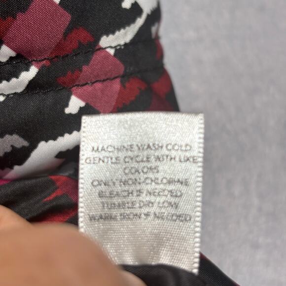 Christopher Banks Houndstooth Plaid Zip Vest S Outerwear Warm Classic Statement - Picture 5 of 10